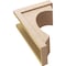 Ekena Millwork 9"W x 18"D x 27"H Classic Emerson Rough Cedar Woodgrain TimberThane Corbel, Primed Tan CORUR09X18X27EMRRCPR - alternate 3